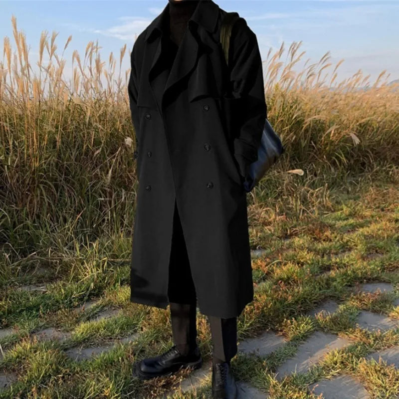 Men’s Premium Trench Coat – Luxury Autumn Elegance
