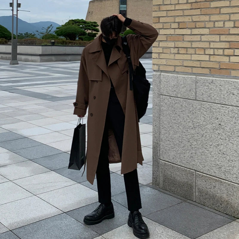 Men’s Premium Trench Coat – Luxury Autumn Elegance