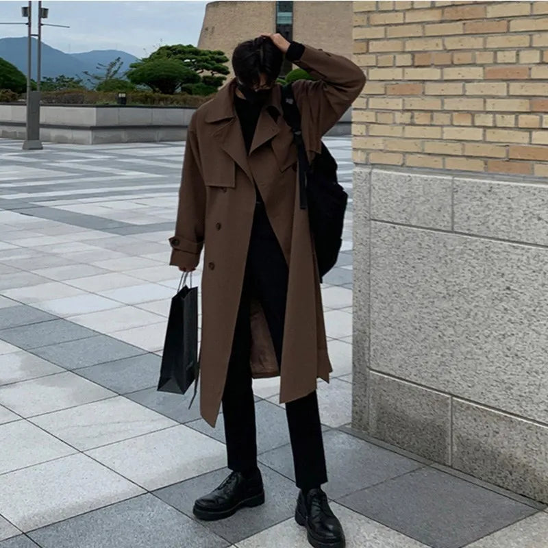 Men’s Premium Trench Coat – Luxury Autumn Elegance