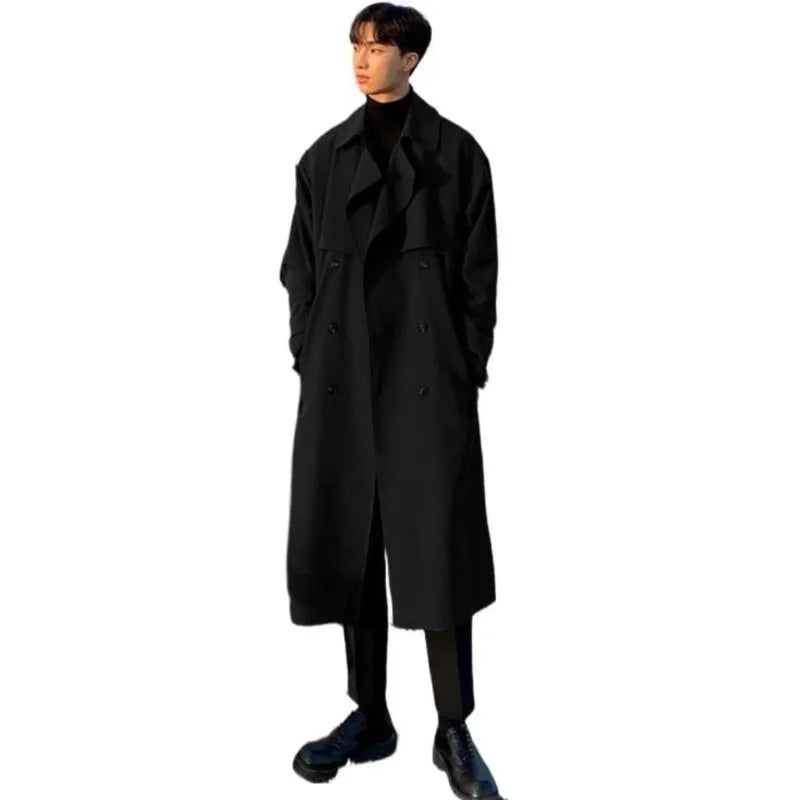 Men’s Premium Trench Coat – Luxury Autumn Elegance