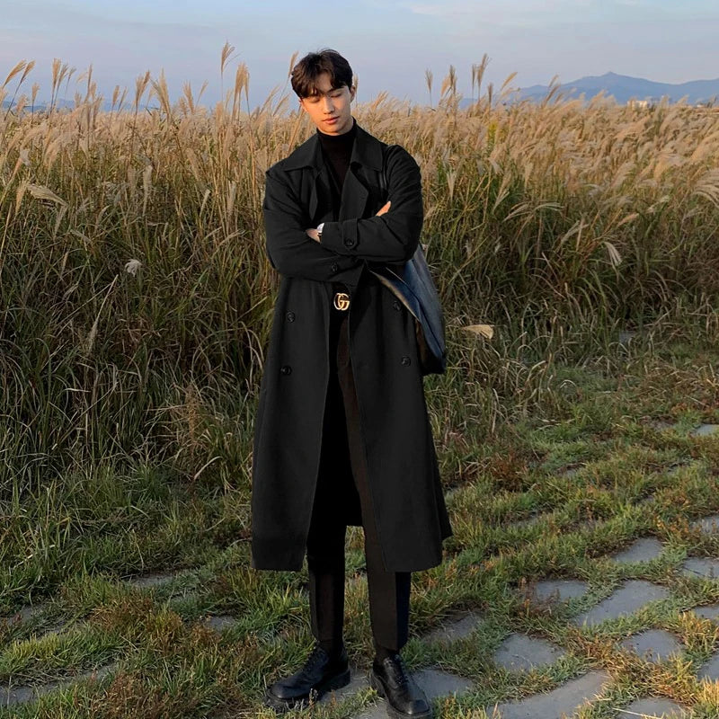 Men’s Premium Trench Coat – Luxury Autumn Elegance