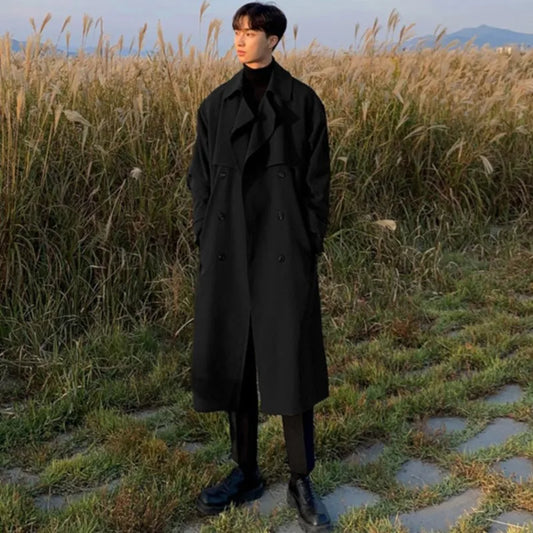 Men’s Premium Trench Coat – Luxury Autumn Elegance
